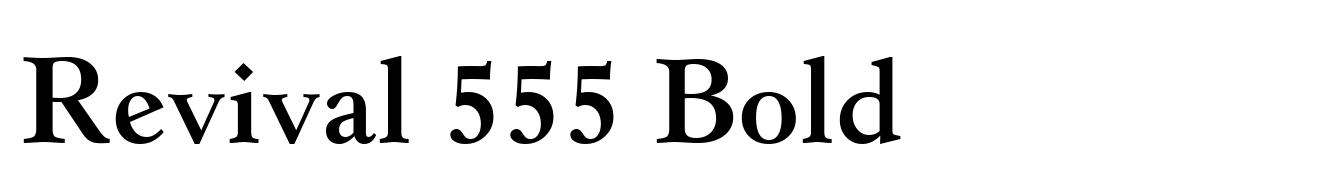 Revival 555 Bold